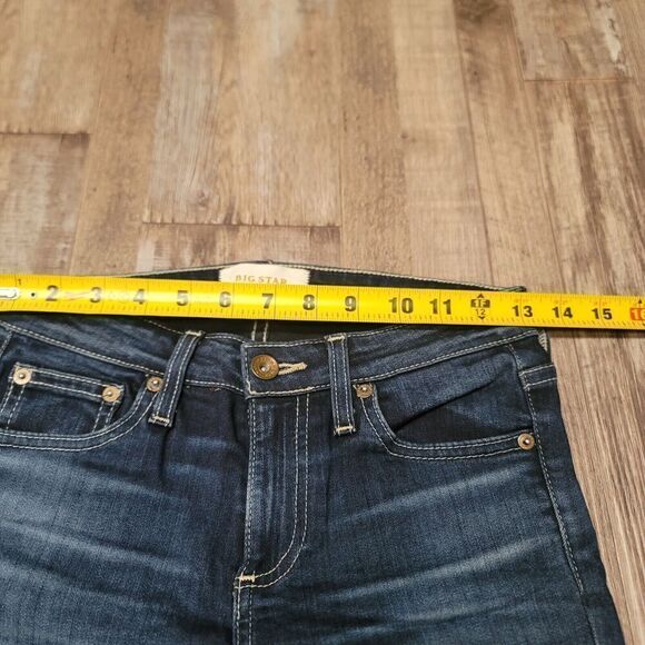 Big Star Skinny Jeans Womens 25R Blue Stretch Denim Pants Dark Wash - Picture 8 of 8
